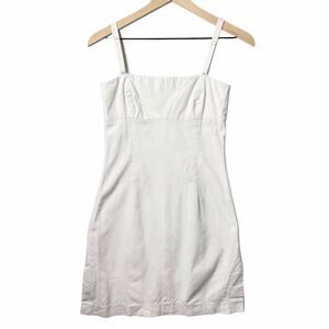 Theory Mini Ivory White Dress Spaghetti Straps Sundress Size 6